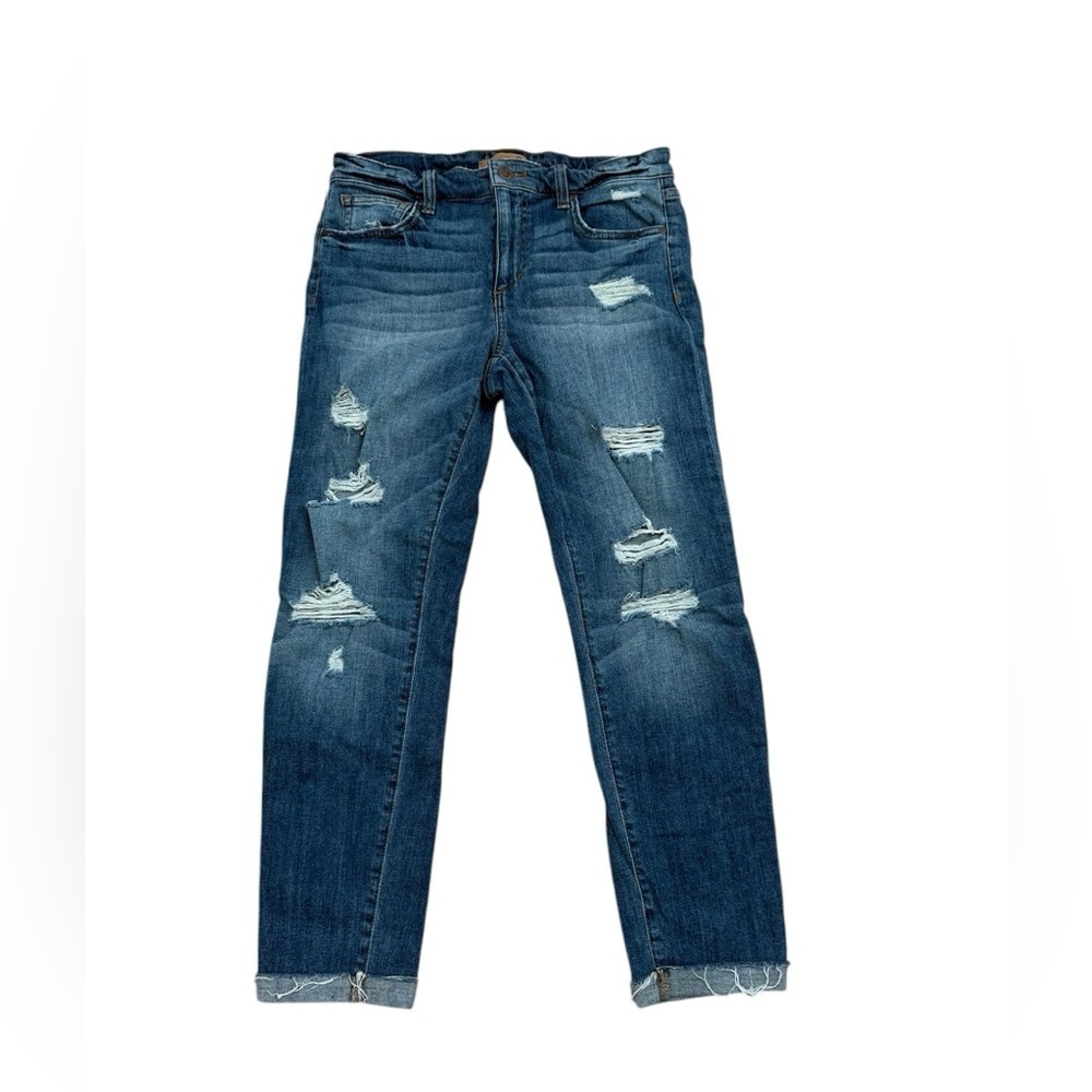 Joe jeans women’s
Distressed cuffed hem
Boyfriend fit
Size 26